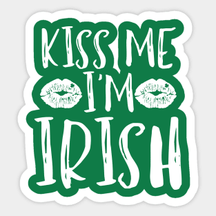 Kiss Me I'm Irish Sticker